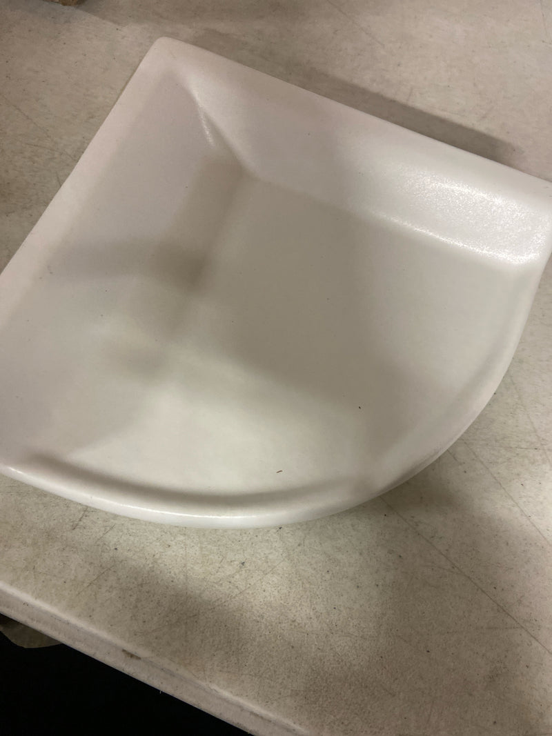 Daltile 0790BA7801P 8-3/4" Wide Corner Shelf from the Bath Accessories Collection - Ceramic Arctic White Matte