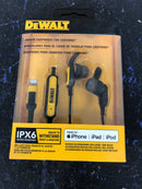 Dewalt 190 3017 DW2 Jobsite Earphones for Lightning