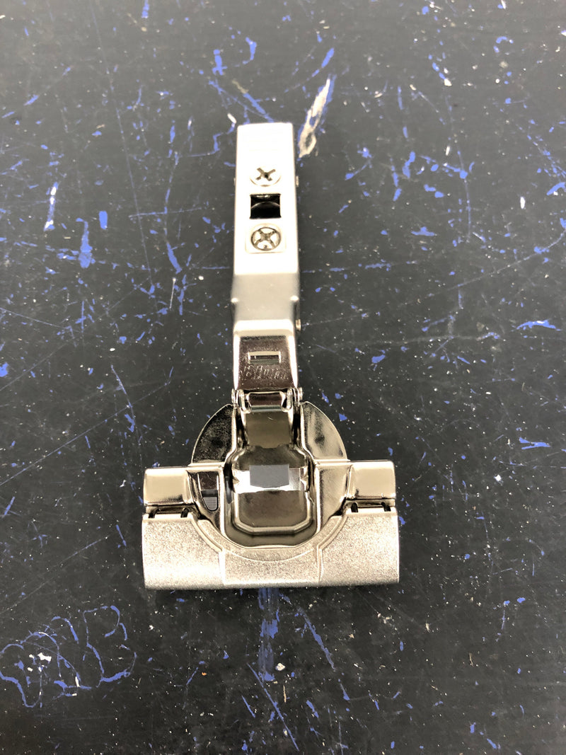 Blum 79B9698 CLIP Top 45-Degree I Positive Angle INSERTA Cabinet Door Hinge with 95-Degree Opening Angle, Self Close and BLUMOTION Soft Close Function - Nickel