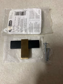 Amerock BP36720MBCZ Mulino 2-3/8 in. (60 mm) Length Matte Black/Champagne Bronze Bar Cabinet Knob