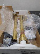 Kohler K-7271-2MB Clearflo 1-1/2" Toe-Tap Tub Drain Kit - with Brass Slotted Overflow - Vibrant Brushed Moderne Brass