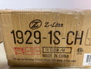 Z-Lite 1929-1S-CH Zaid Single Light 8" Tall Bathroom Sconce with a Clear Chisel Glass Shade - Chrome