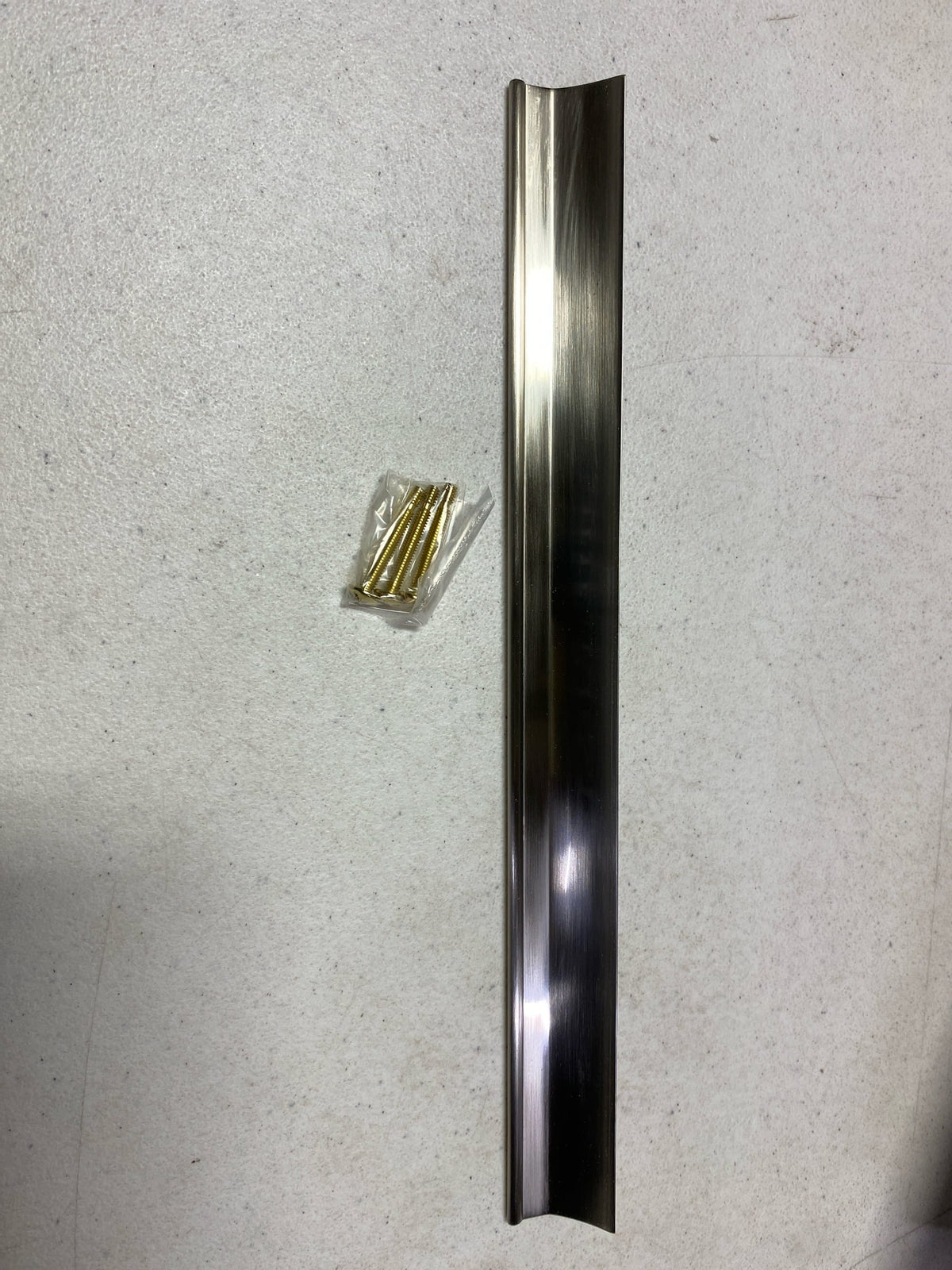 Alno D970-12-SN Tab 12" Center to Center Solid Brass Surface Mount Linear Appliance Handle / Appliance Pull - Satin Nickel