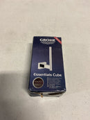 Grohe 40623A01 Essentials Cube Wall Mount Toilet Paper Holder in Hard Graphite