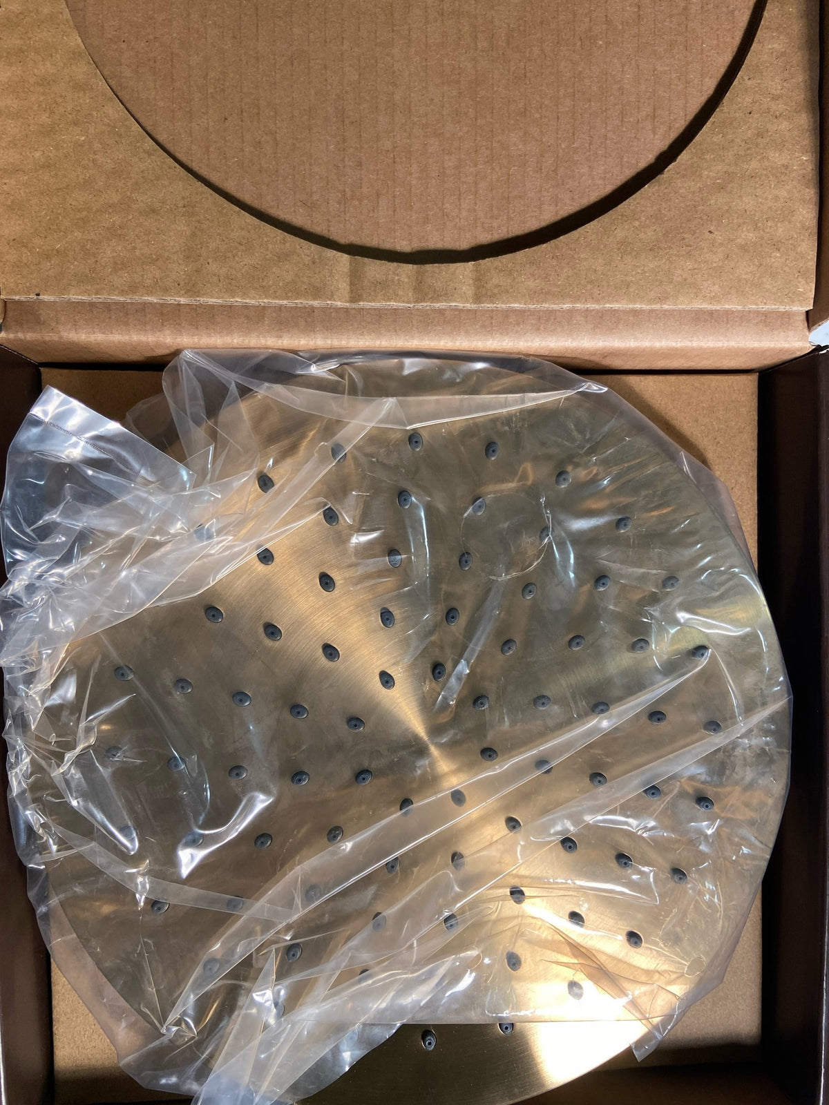Signature Hardware 476850 1.8 GPM 8" Wide Modern Round Rain Shower Head - Brushed Gold