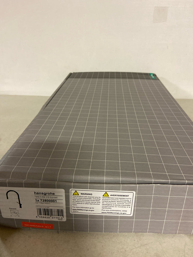 hansgrohe Talis N Chrome High Arc Kitchen Faucet, Kitchen Faucets with Pull Down Sprayer, Faucet for Kitchen Sink, Magnetic Docking Spray Head, Chrome 72800001