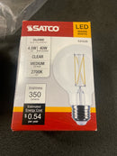 Satco Lighting S21226 4.5 Watt Vintage Edison Dimmable G25 Medium (E26) LED Bulb - 350 Lumens , 2700K , and 90CRI - Clear