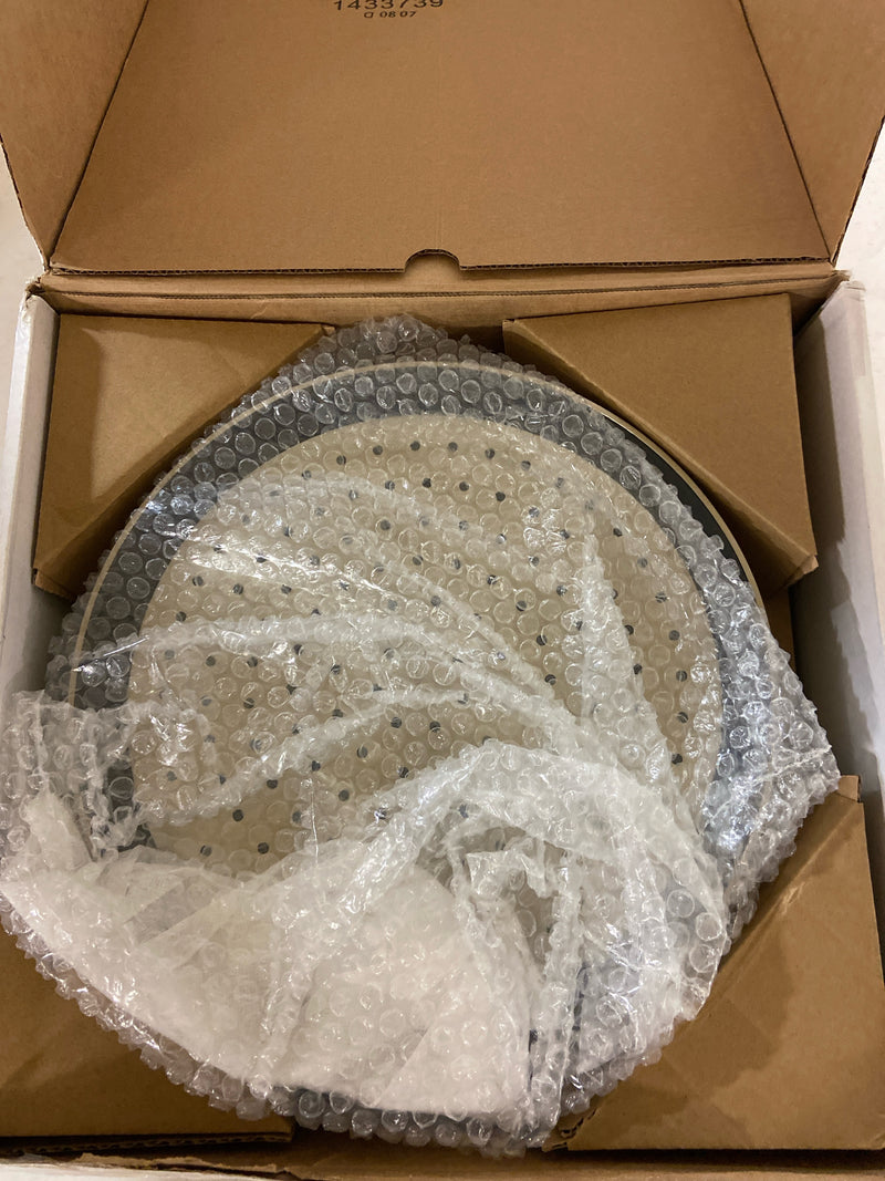 Kohler 26291-G-BN Statement 1-Spray Patterns with 1.75 GPM 10 in. Wall Mount Fixed Shower Head in Vibrant Brushed Nickel