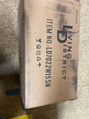 Elegant Lighting LD7022W15SN Bethany 2 Light 17" Wide Vanity Light - Satin Nickel / White