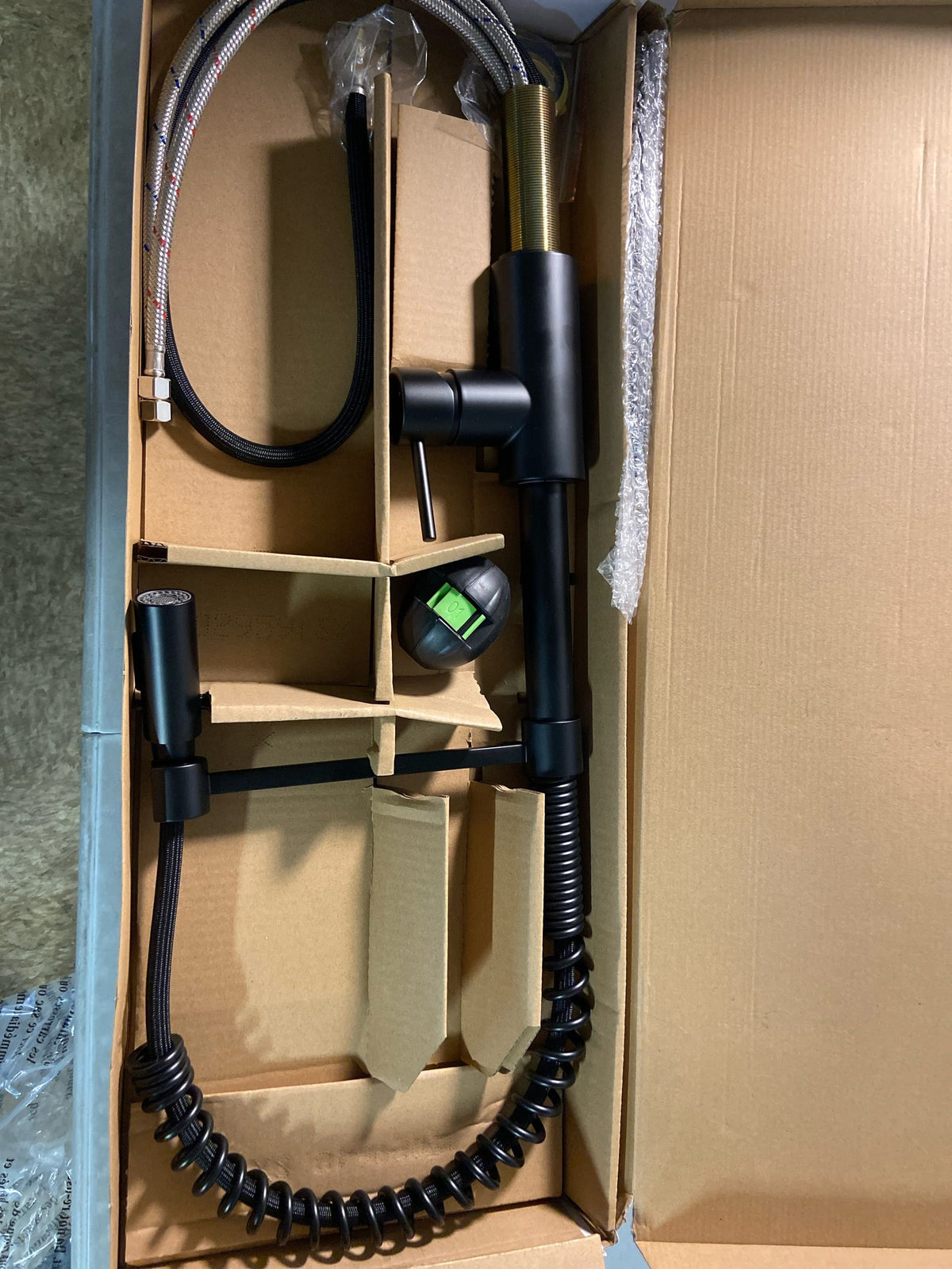 Miseno MNO6557FB Mia 1.8 GPM Pre-Rinse Pulldown Kitchen Faucet - Includes Optional Deck Plate - Flat Black