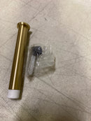 Emtek 2233US4 Extendable Baseboard Door Bumper Satin Brass