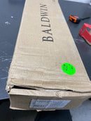 Baldwin EESEAxCONCQE044 Seattle One Piece Single Cylinder Keyed Entry Handleset with Interior Contemporary Knob and Emergency Egress Function - Satin Brass