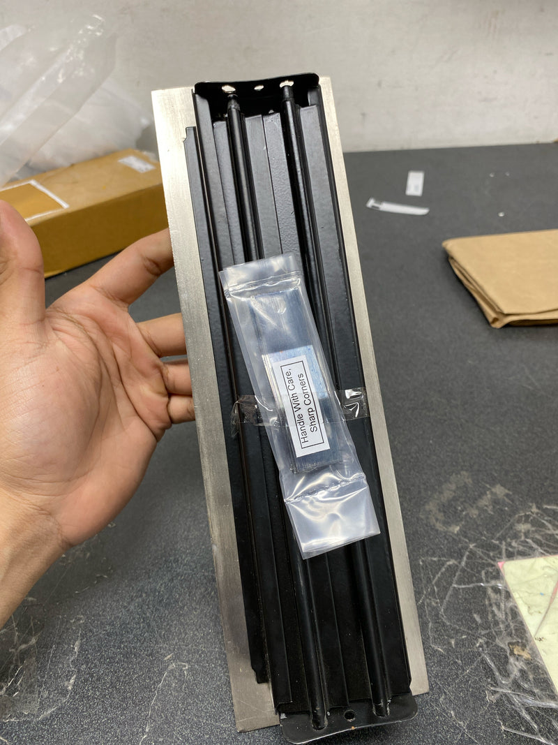 Signature Hardware 489222 Modern Steel Floor/Wall Register - 2-1/4" x 10" - Brushed Nickel