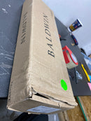 Baldwin EESEAxCONCQE044 Seattle One Piece Single Cylinder Keyed Entry Handleset with Interior Contemporary Knob and Emergency Egress Function - Satin Brass