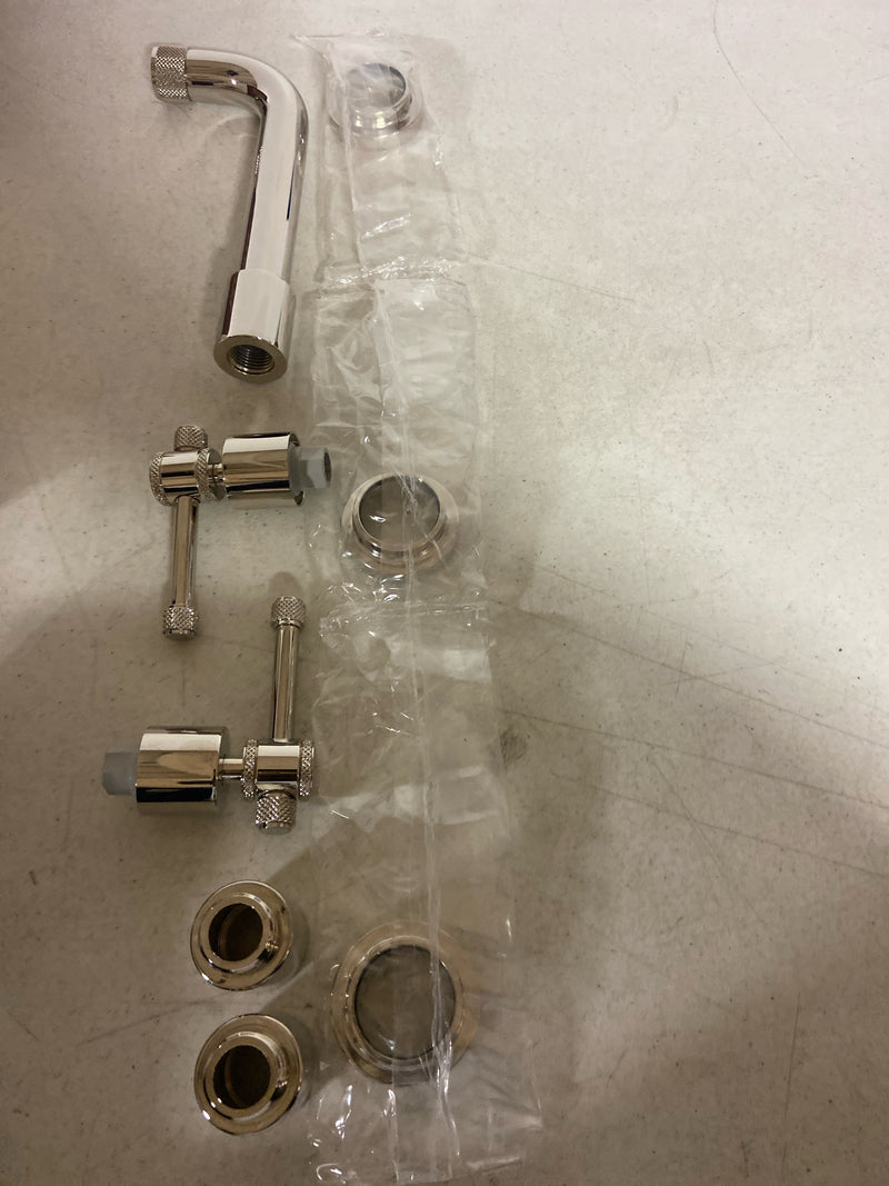 Rohl A3307ILPNTO-2 Campo 1.2 GPM Wall Mounted Widespread Bathroom Faucet - Polished Nickel