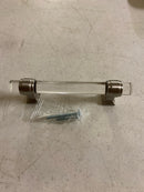 Amerock BP36654CG10 Glacio 3-3/4 Inch Center to Center Bar Cabinet Pull - Clear / Satin Nickel