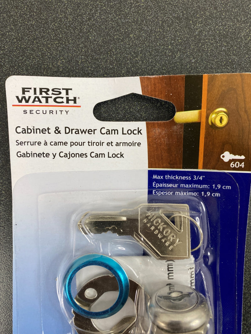 First watch security 1381-604 1-1/8 in. Chrome Keyed Alike Cabinet and Drawer Utility Cam Lock