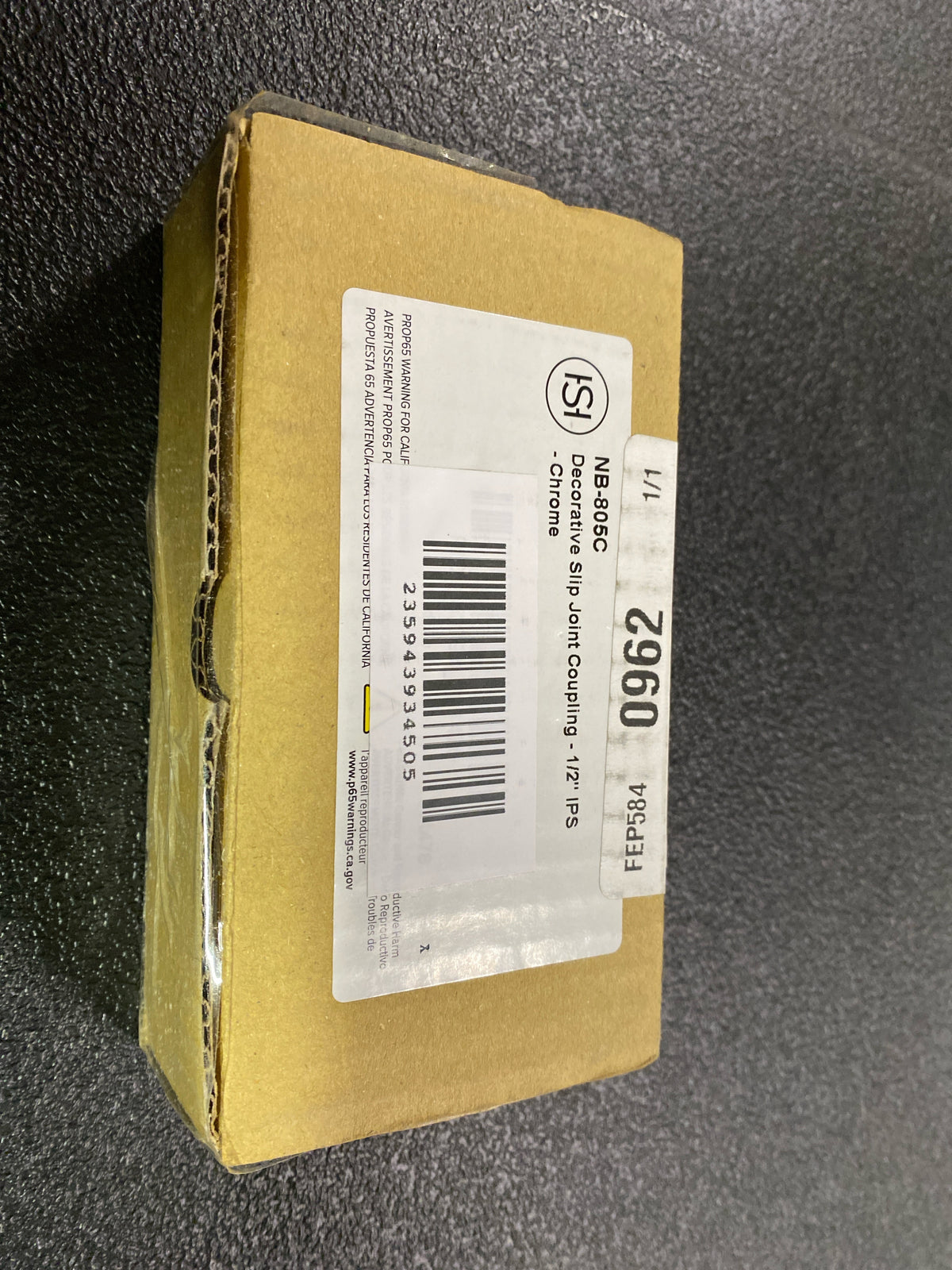 Signature Hardware 153794 Decorative Slip Joint Coupling - 1/2" IPS,Chrome