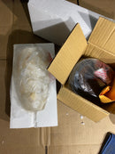 Justice Design Group ALR-8816-28-DBRZ Alabaster Rocks! Collection 1-Light Pendant, Small