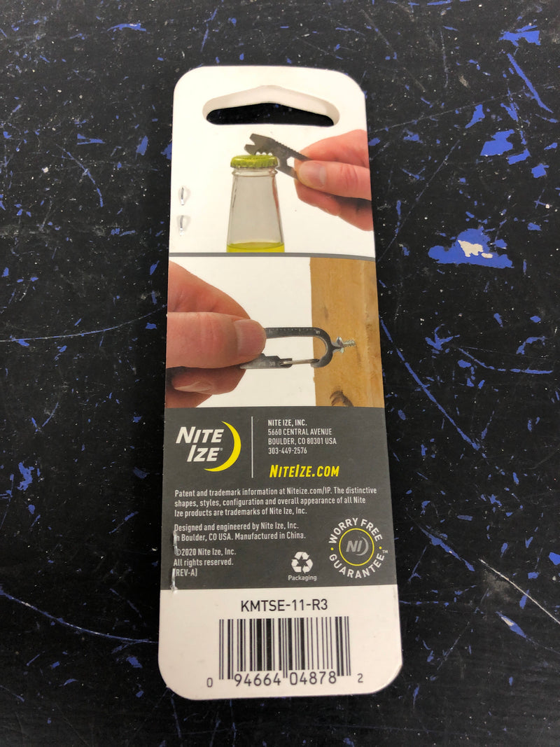 Nite Ize KMTSE-11-R3 DoohicKey Keychain Multi Tool, 1 Count (Pack of 1), Stainless Steel