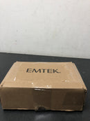 Emtek 2114US19138 Modern Rectangular 7-1/4 Inch Passage Mortise Pocket Door Pull for 1-3/8" Thick Doors - Flat Black