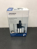 Progress lighting P560153-031 Park Court 15 in. 1-Light Textured Black Traditional Outdoor Wall Lantern with Clear Seeded Glass