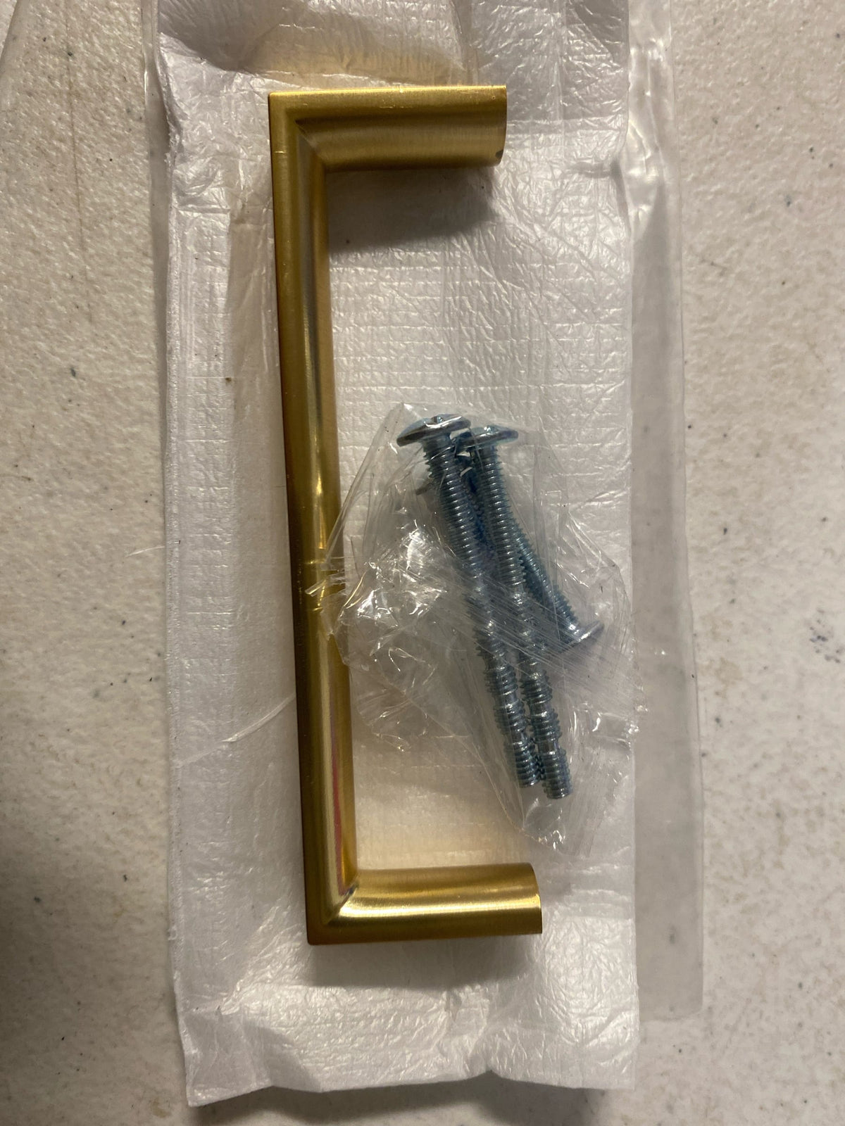 Elements 727-96BG Walker 2 - 3-3/4" Center to Center Slim Cabinet Handle Pulls - Brushed Gold