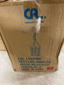 Lillington 60W Metal Pendant Light with Burlap Roped cage