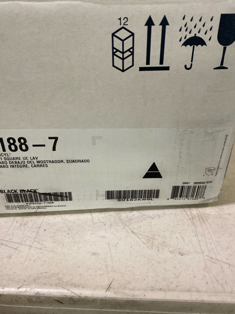 Kohler 8188-7 Bathroom Sink, Black Black