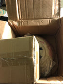 Golden Lighting 0865-SF AGV-AI Kinsley 14" Wide Semi-Flush Ceiling Fixture with Antique Ivory Shade - Aged Galvanized Steel