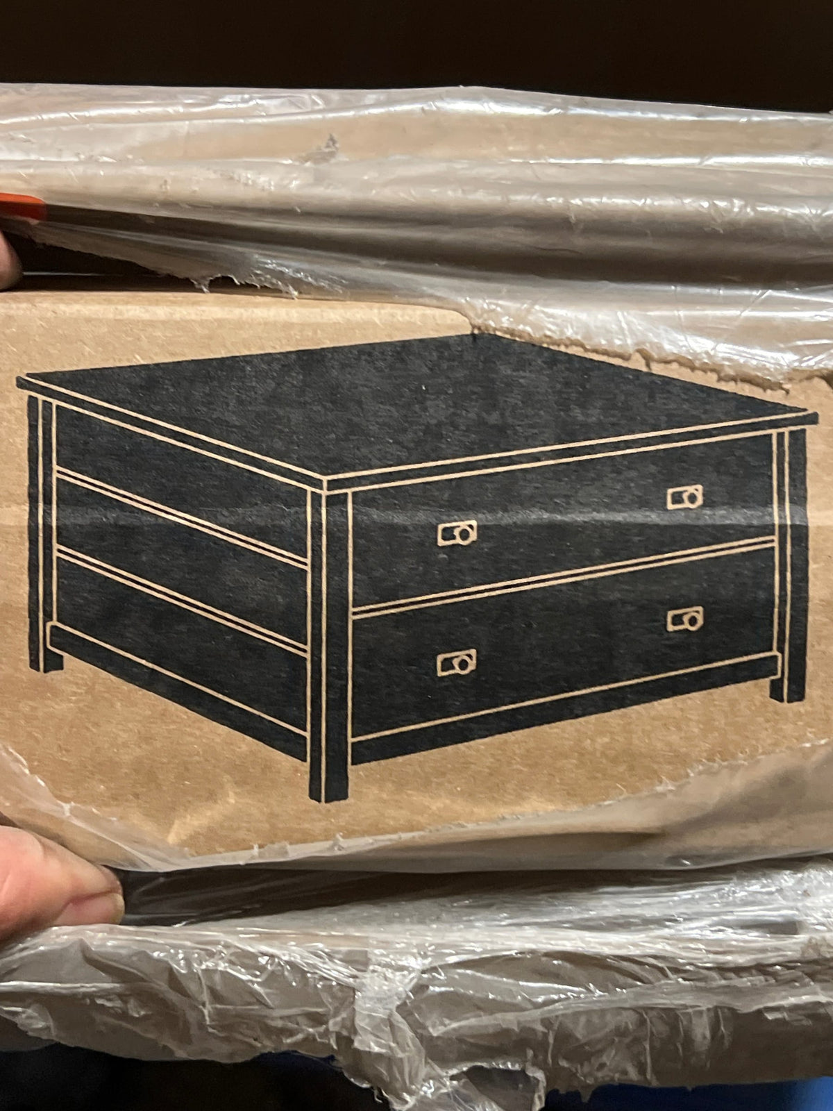 Sauder Cottage Road Coffee Table, Raven Oak Finish