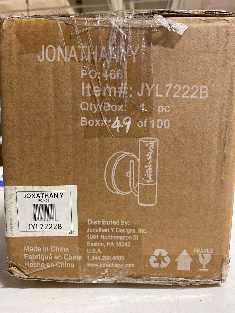 JONATHAN Y JYL7222B Bolha 5.5" 1-Light Minimalist Modern Integrated LED Vanity Light, Classic Contemporary Glam 4000K 5W Built-in Light for Kitchen Hallway Bathroom Living Room, Brass Gold