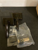 Emtek 510TRUS10B LH Neos Rosette L-quarry stem Tribeca Passage Door Lever Set from the SELECT Brass Collection - Oil Rubbed Bronze