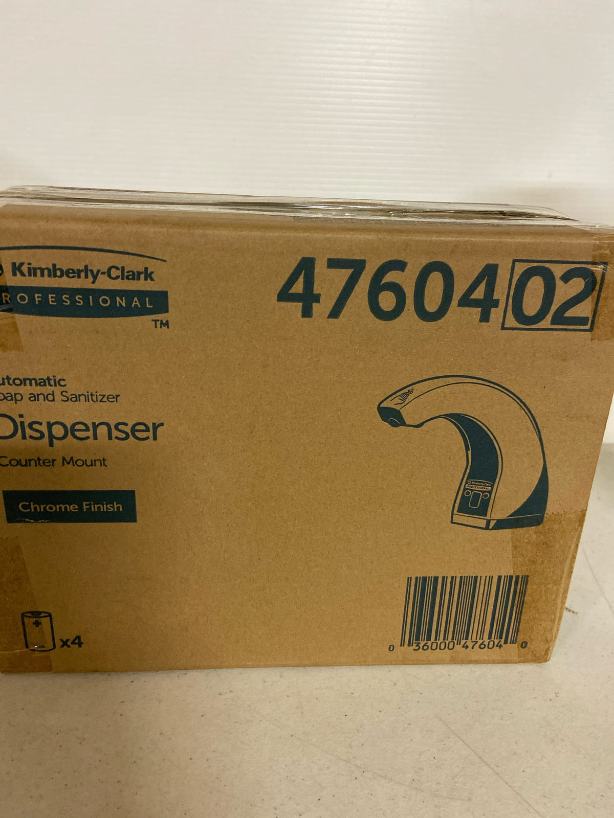 Kimberly-Clark 47604 Deck Mounted Touchless Skin Care Dispenser - Chrome