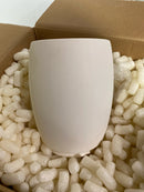 Justice Design Group Lighting CER-6130W-BIS Outdoor Flush-Mount with Ceramic Bisque Shades, White