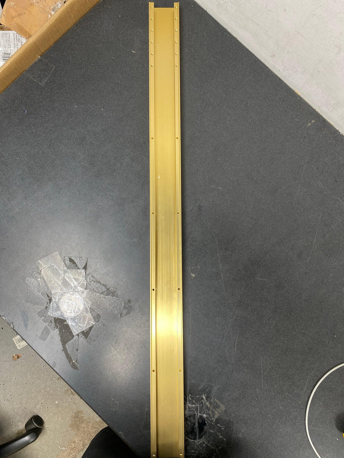 Kohler K-80647-2MB 2-1/2" x 36" Linear Drain Grate With Tile-in Panel - Vibrant Brushed Moderne Brass