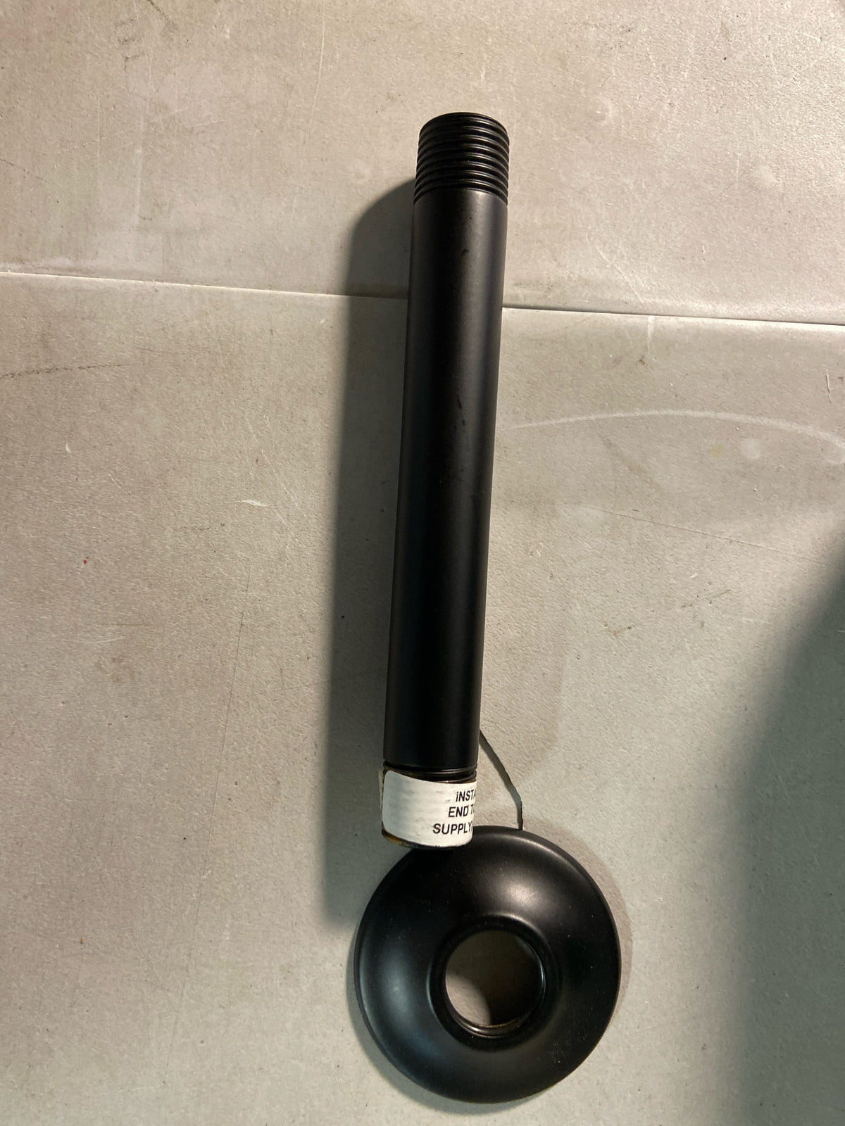 Brizo RP48985BL Essential 6" Ceiling Mounted Shower Arm and Flange - Matte Black