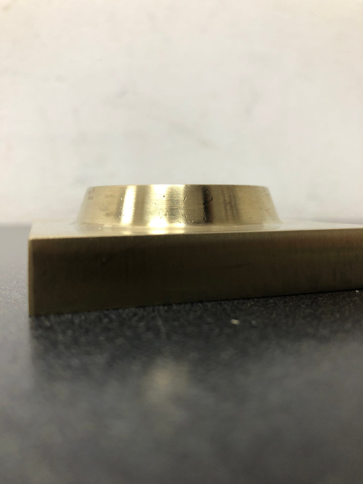 Baldwin SCCSD044 Contemporary Square Single Cylinder Keyed Entry Deadbolt - Satin Brass