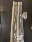 Emtek BTB84171.RCBUS4.KNUS4 Back to Back Knurled 18 Inch Center to Center Bar Appliance Pull with Rectangular Bar Stem from the SELECT Collection - Pair - Satin Brass / Satin Brass Stem