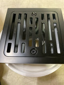 Brizo BT062415-BL 4" Tile-In Square Shower Drain - Matte Black