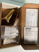 Kohler K-21954-2MB Tempered Wall Mounted Pivoting Toilet Paper Holder - Vibrant Brushed Moderne Brass