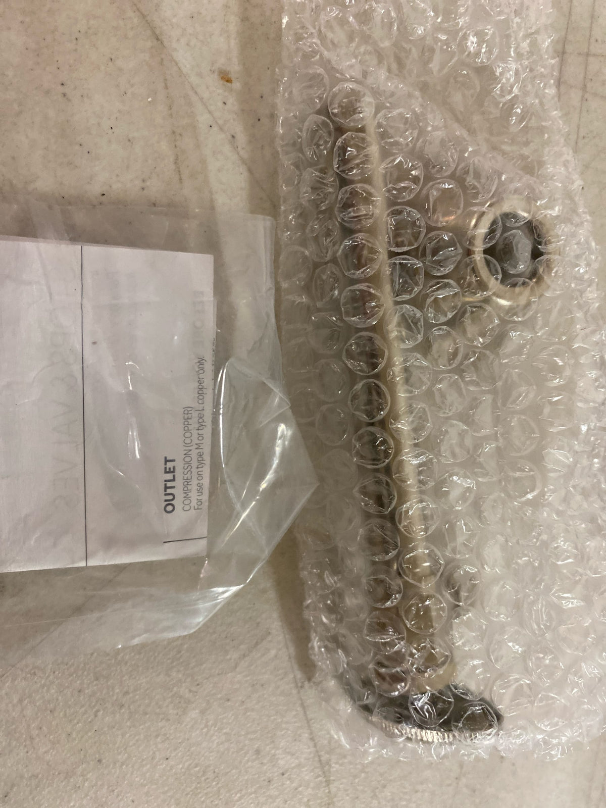 Signature Hardware SH208BN Toilet Supply Kit with 1/2" OD x 3/8" OD Angle Stop - Brushed Nickel
