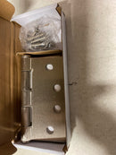 Emtek 9200 Steel Hinges (Pair) - HD - Square Corners - 4" x 4" - 9201415 - Satin Nickel (US15)