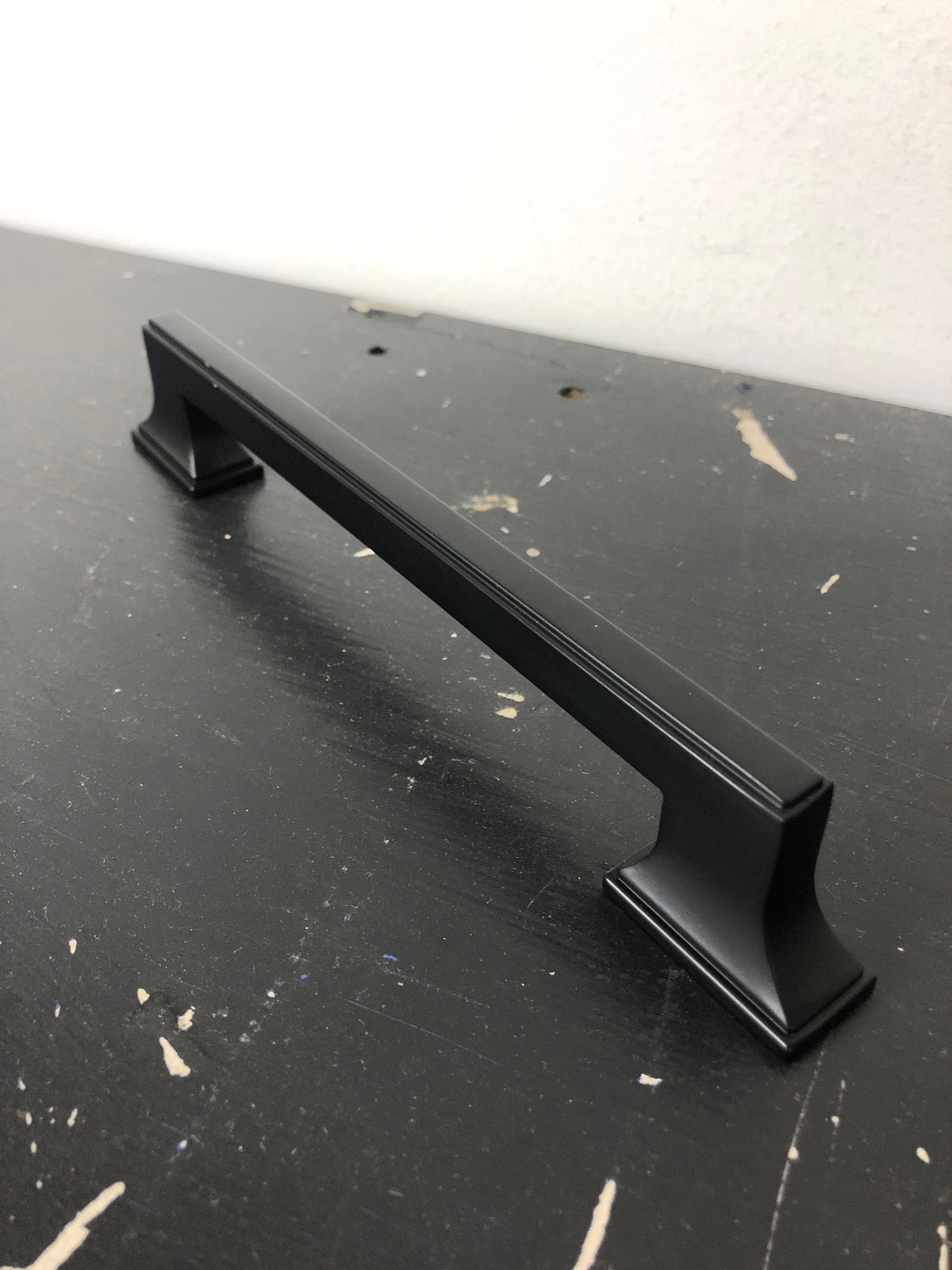 Belwith Keeler B077463-MB Brownstone 6-5/16 Inch (160 mm) Center to Center Traditional Cabinet Handle / Drawer Pull - Matte Black
