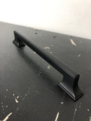 Belwith Keeler B077463-MB Brownstone 6-5/16 Inch (160 mm) Center to Center Traditional Cabinet Handle / Drawer Pull - Matte Black