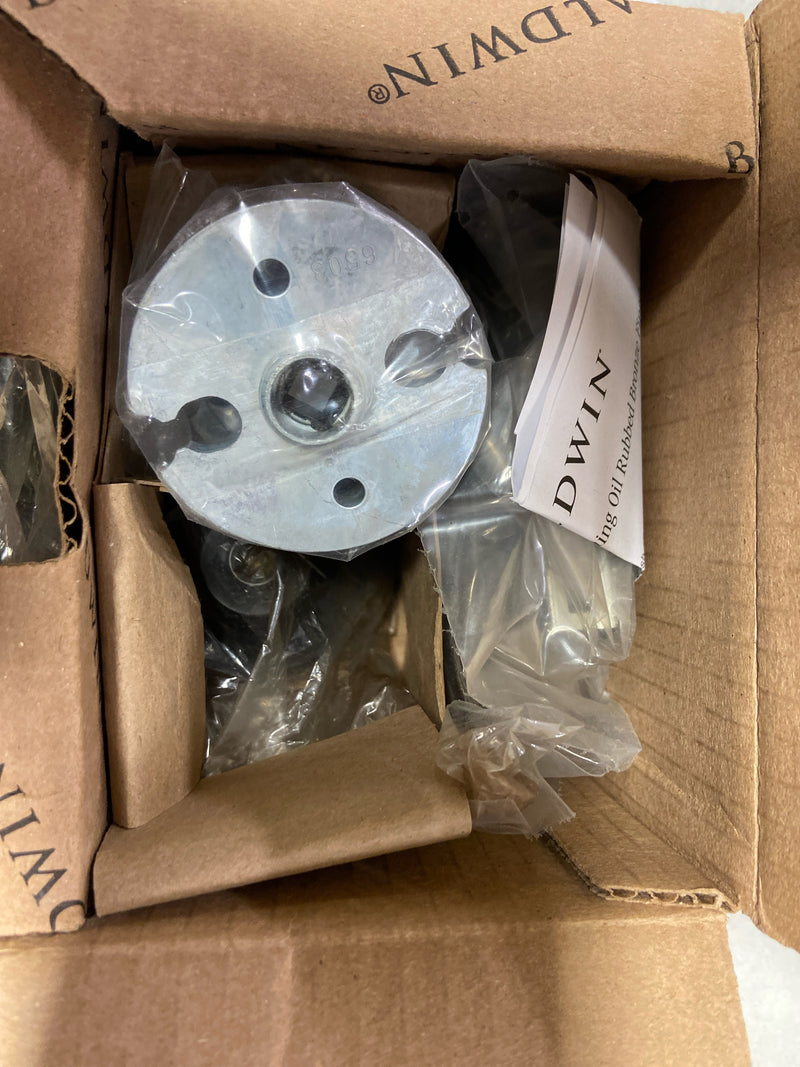 Baldwin K008102PRIV K008 Hollywood Hills Privacy Door Knob Set with R050 Rose from the Estate Collection - Oil Rubbed Bronze