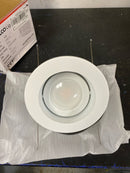 Elco EL713CT5W The Slant System 6" Integrated LED Sloped Baffle Recessed Trim - 1050 Lumens 5000 Kelvin - White