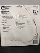Commercial electric HD0775 25 ft. Standard HDMI Cable