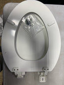 Kohler K-20454-0 Ridgewood Elongated Molded Wood Toilet Seat with Quiet-Close - White