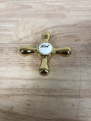 Kingston Brass Ksh213h Hot Metal Cross Handle (D Type) - Brass